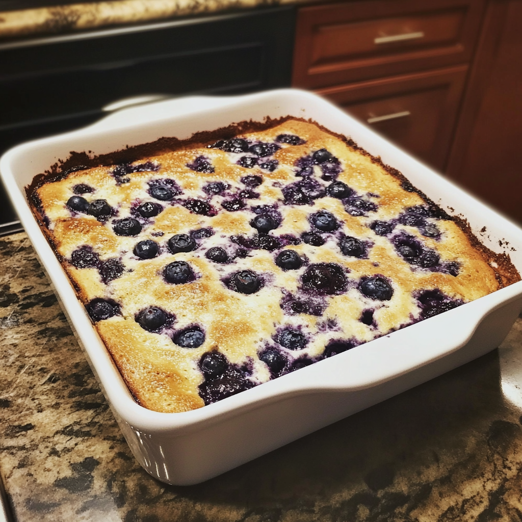 Blueberry Cottage Cheese Breakfast Bake