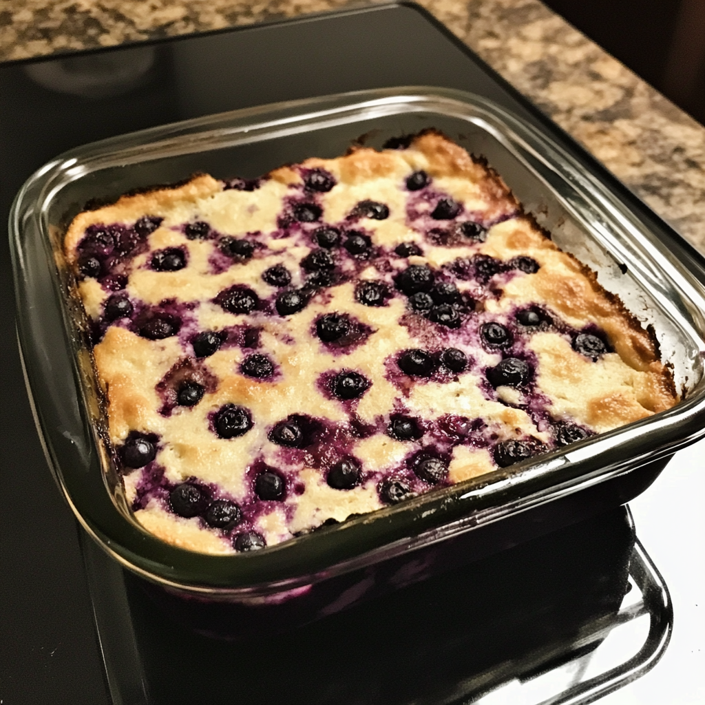 Blueberry Cottage Cheese Breakfast Bake